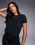 [ASOS] 4505 quick dry performance jersey box fit t-shirt in black 16 Black
