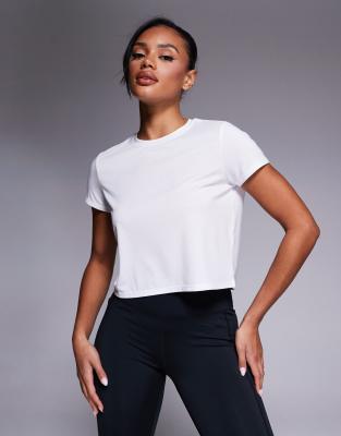 4505 quick dry performance jersey box fit t-shirt in white - view 1