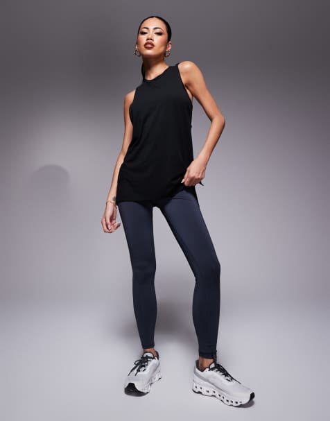 4505 quick dry performance jersey drop armhole singlet in black - view 1