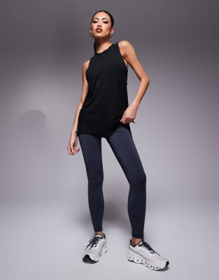 4505 4505 quick dry performance jersey drop armhole vest in black