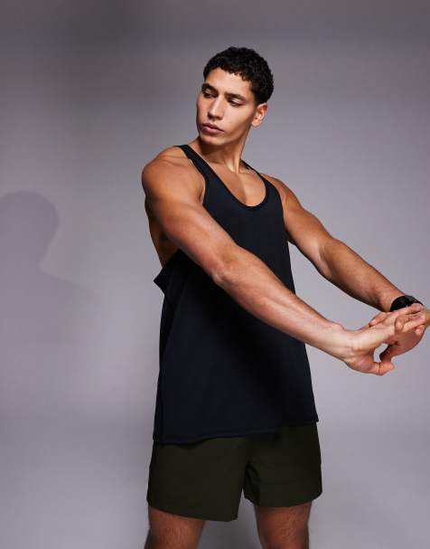 4505 quick dry performance jersey stringer training vest in black - view 1