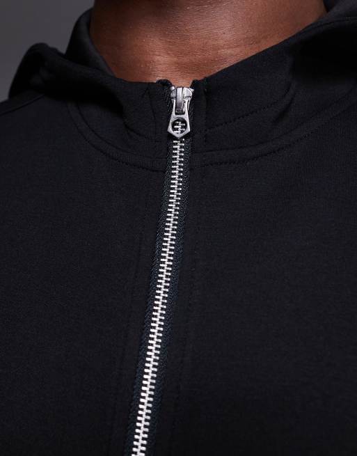4505 quick dry performance jersey training hoodie in black 