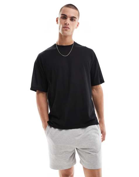 4505 quick dry performance mesh t-shirt in black - view 1