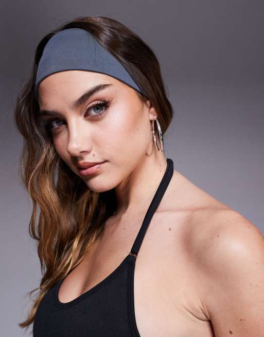 4505 quick dry running headband in iron gray