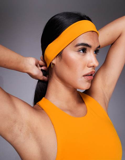 4505 quick dry running headband in tangerine - view 1