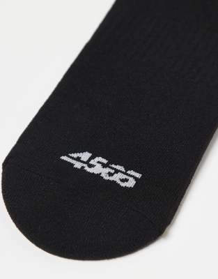 4505 Quick Dry Running Socks With Arch Support 3 Pack In Black