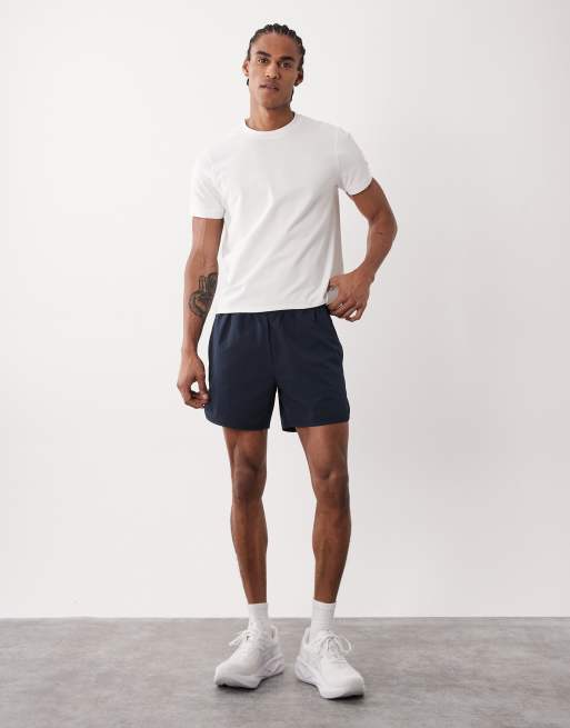 4505 quick dry seersucker 5" tennis shorts with zip pockets in navy, 2 of 5