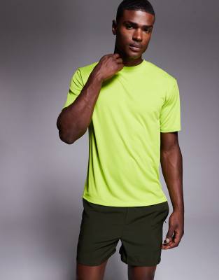 4505 Quick Dry Technical Mesh Relaxed Fit Running T-shirt In Green