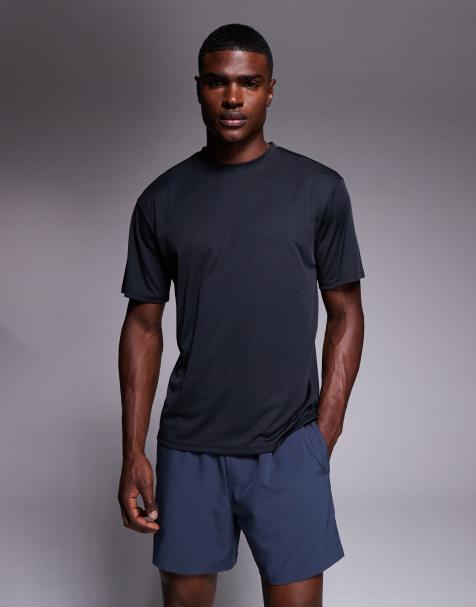 4505 quick dry technical mesh relaxed fit running t-shirt in black - view 1