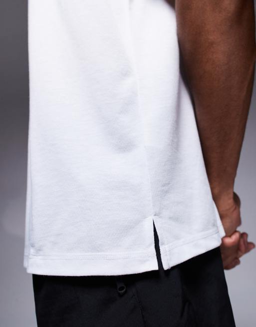 4505 - Rechte hardloop-tanktop van sneldrogend mesh in wit, 4 van 4