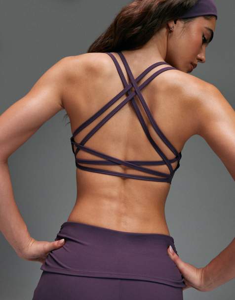 4505 - Reggiseno sportivo morbido al tatto mélange con supporto leggero e fascette sottili - view 1