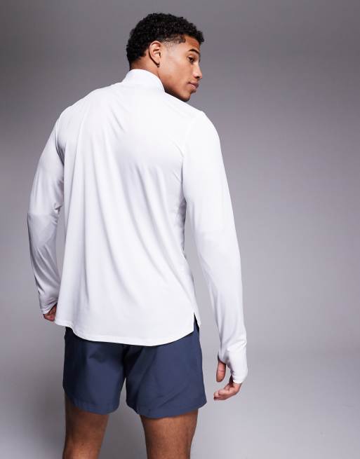 4505 regular fit quick dry long sleeve mock neck running t-shirt