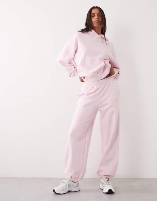 4505 Rest Day 400gsm heavyweight cotton cocoon hoodie in ballet pink, 2 of 4