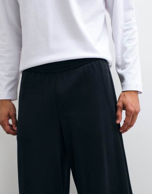 4505 Rest Day 400gsm heavyweight cotton super oversized jogger in black, 4 of 5
