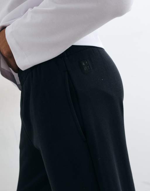 4505 Rest Day 400gsm heavyweight cotton super oversized jogger in black, 5 of 5