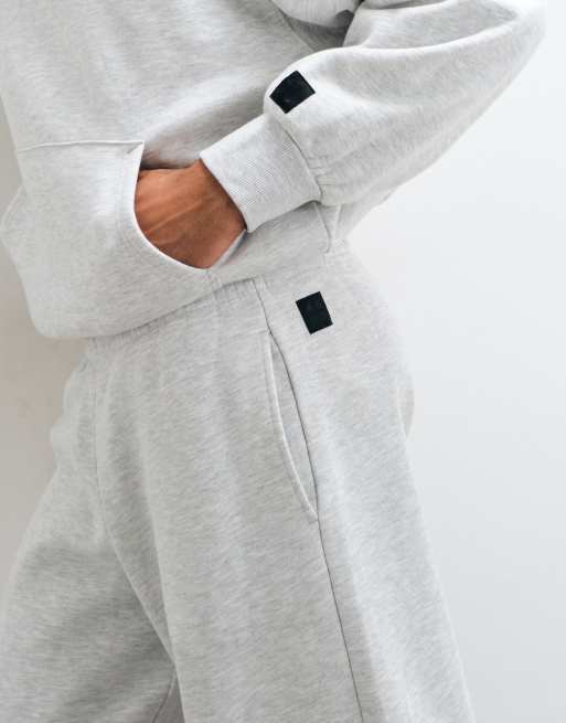 4505 Rest Day 400gsm heavyweight cotton super oversized jogger in light grey marl, 4 of 5