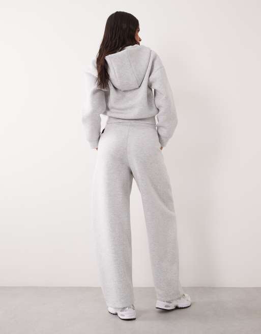 4505 Rest Day barrel leg sweatpants in scuba-style fabric in gray heather, 5 of 5