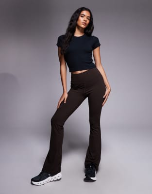 4505 Rest Day Modal Ribbed Cropped Baby T-shirt In Black