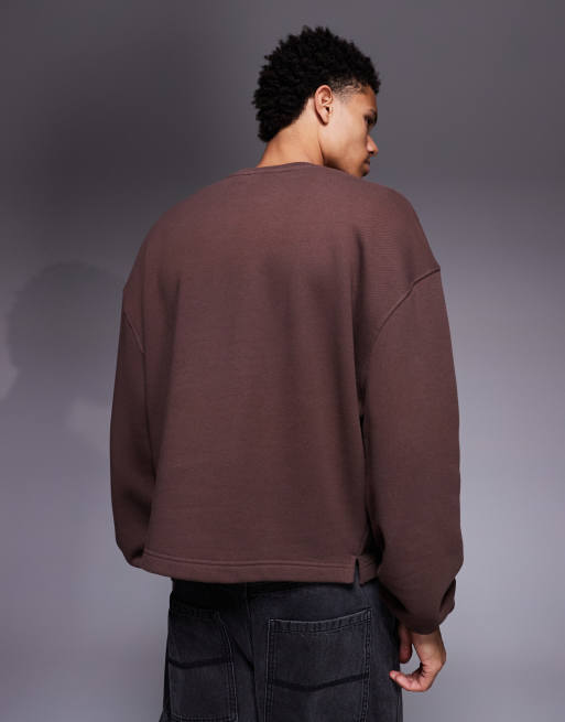 4505 - Rest Day - Survêtement ultra oversize en coton épais 440 g/m<sup>2</sup> - Marron délavé