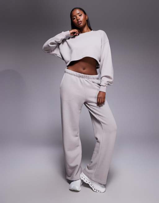 4505 - Rest Day - Sweat court coupe carrée en coton épais 420 g/m² - Vison délavé, 3 de 4