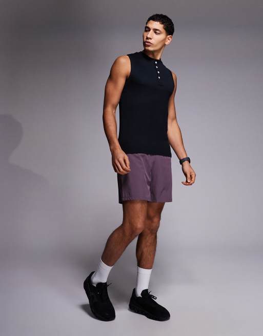 4505 - Rest Day - Top senza maniche slim in modal super morbido a coste nero con scollo serafino, 2 di 5