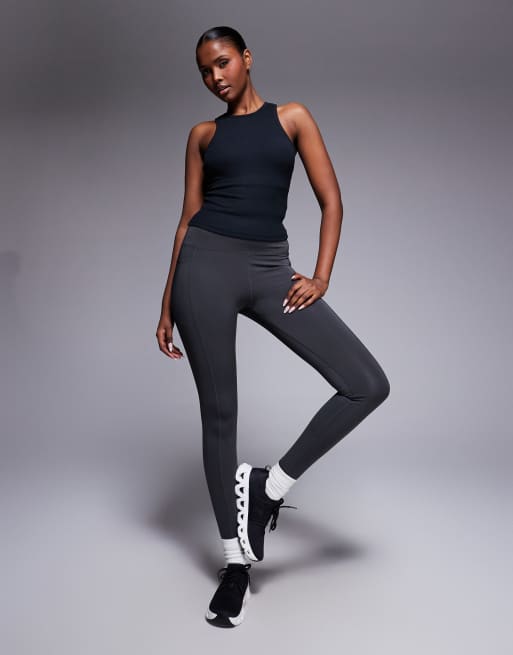 4505 Rest Day ultra soft modal rib racer vest with inner bra and removeable padding in black , 4 of 4