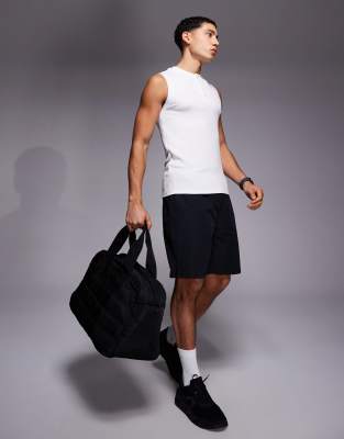 4505 4505 Rest Day ultra soft modal rib slim fit henley tank in white