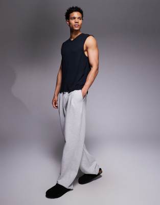 4505 Rest Day Ultra Soft Modal Ribbed Slim Fit V Neck Tank In Blue