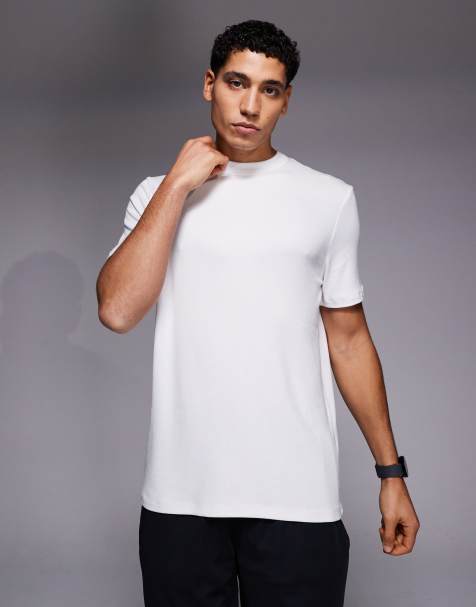 4505 – Rest Day – Ultraweiches Slim-Fit-T-Shirt aus geripptem Modal in Weiß - view 1