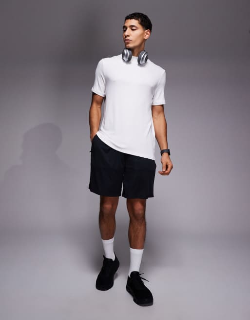 4505 – Rest Day – Vit, ultramjuk, ribbad t-shirt av modal med smal passform, 2 av 5
