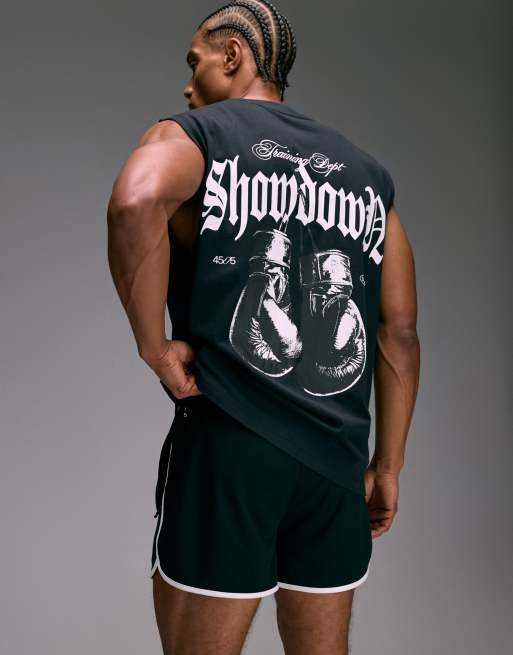 4505 retro mesh 3" quick dry gym shorts in black, 3 of 5