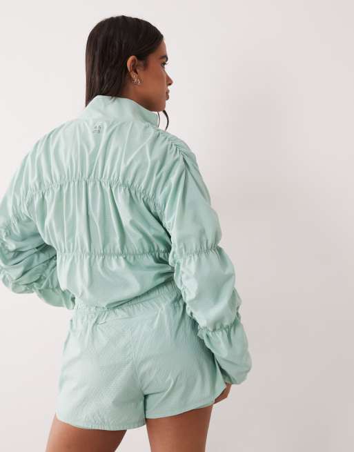 4505 ripstop 2-in-1 löparshorts med fickor med dragkedja i jadegrön, 5 av 5