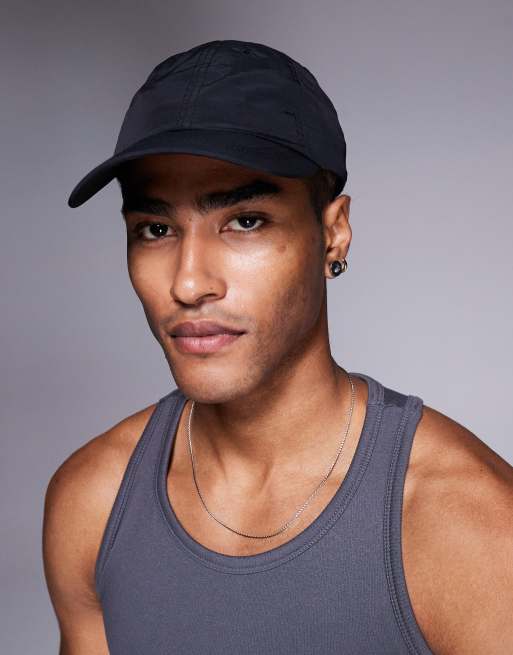 4505 running cap with graphic in black