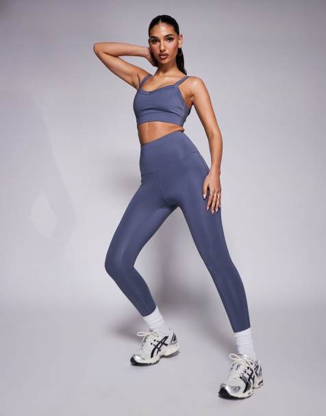 4505 running high waist legging with zip phone pocket in cornflower - view 1