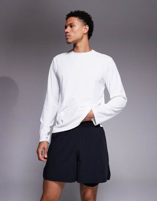 4505 – Running – Svarta 2-i-1-träningsshorts med mobilficka med dragkedja, 3 av 5