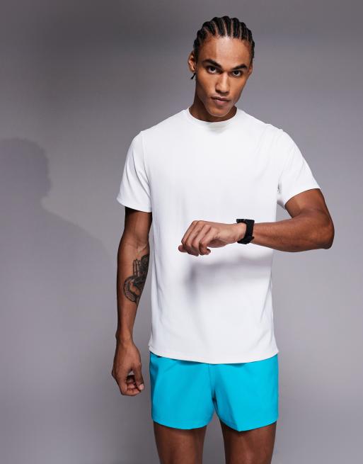 4505 – Schnelltrocknendes, Funktions-T-Shirt in Weiß mit Waffelstruktur , 3 von 5