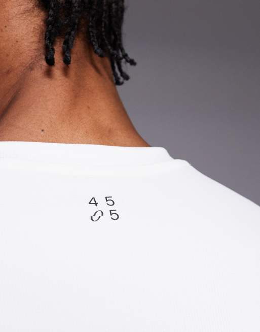4505 – Schnelltrocknendes, Funktions-T-Shirt in Weiß mit Waffelstruktur , 5 von 5