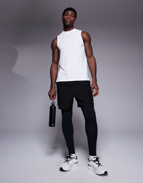 4505 – Schnelltrocknendes Trainings-Tanktop aus Performance-Jersey in Weiß - view 1