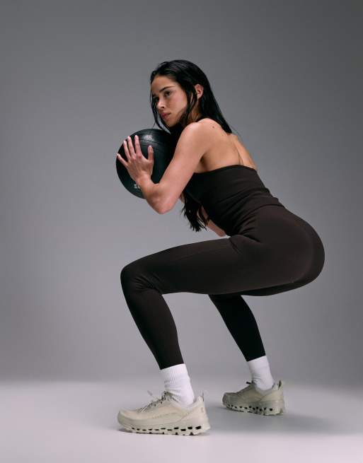 4505 sculpting seamless high waist gym legging in espresso, 3 of 5
