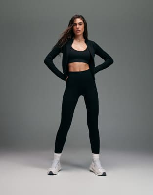 4505 Sculpting Seamless High Waist Gym Leggings In Black