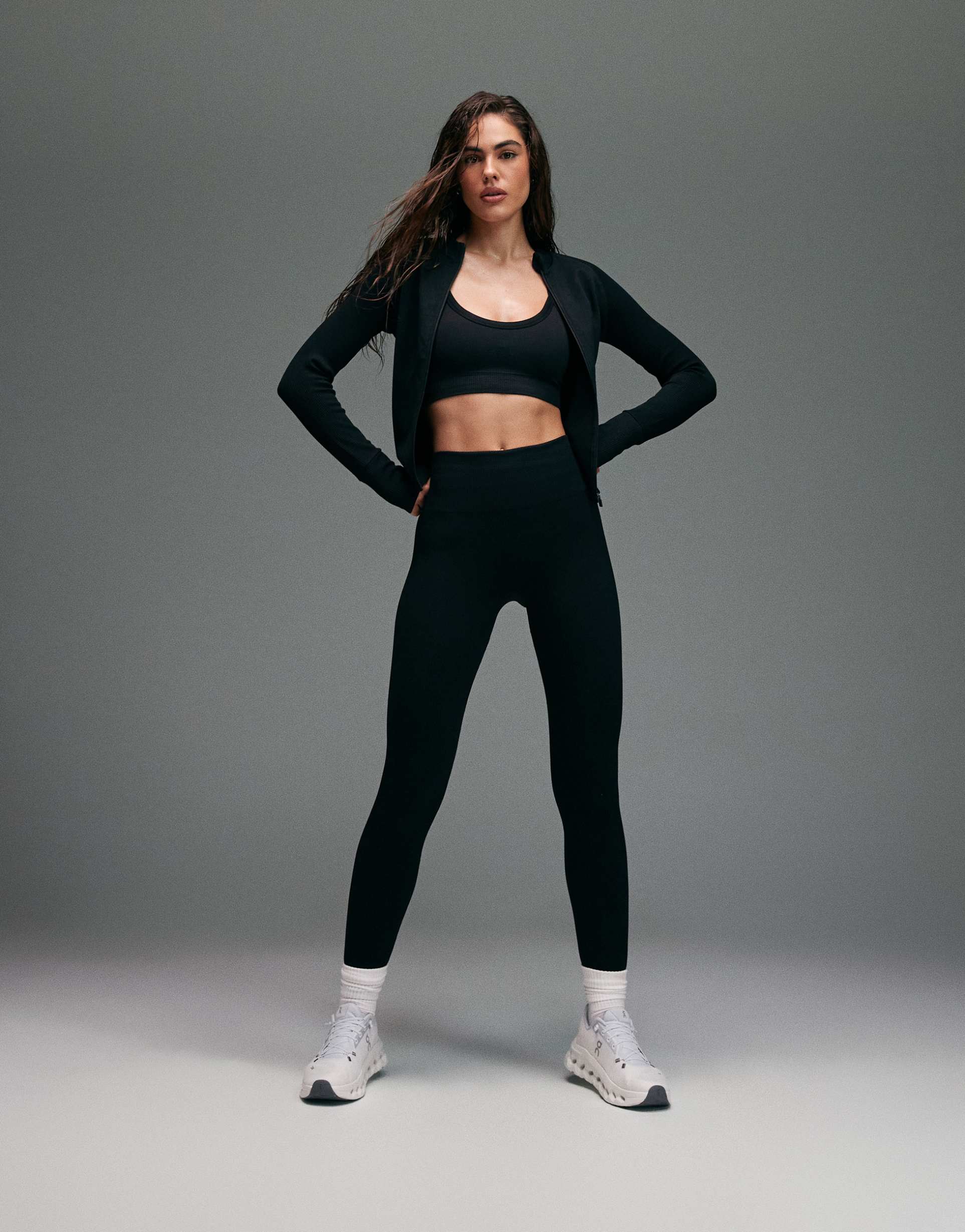 4505 sculpting seamless high waist gym leggings in black