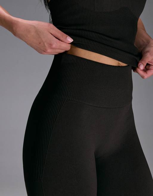 4505 sculpting seamless high waist gym leggings in espresso, 4 of 5