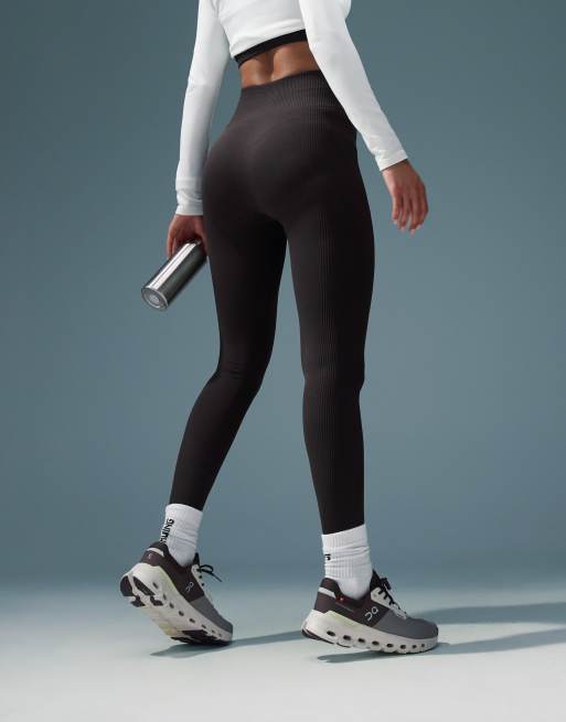 4505 sculpting seamless high waist gym leggings in ganache , 5 of 5