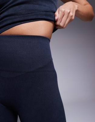 4505 Seamless 5 Inch High Waist Legging Shorts In Black