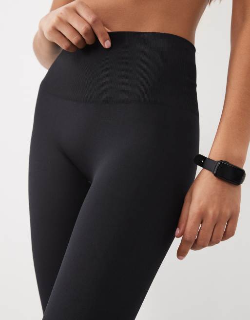 4505 seamless high waist gym leggings in black, 3 of 5