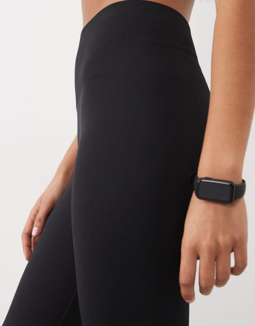 4505 seamless high waist gym leggings in black, 4 of 5