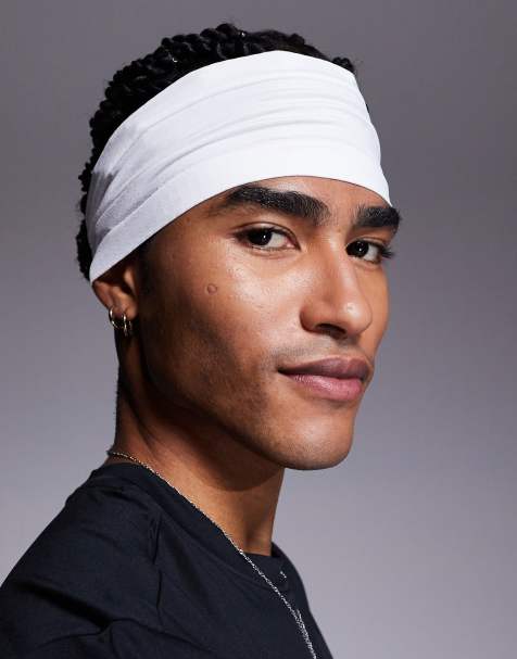 4505 seamless mesh running headband in white - view 1