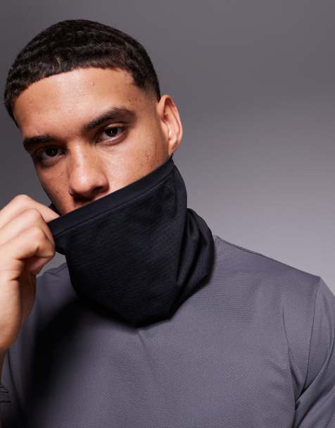 4505 seamless mesh running snood in black - view 1