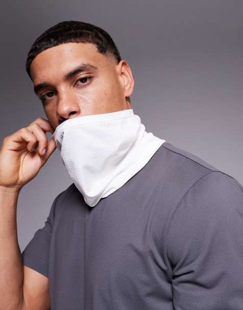 4505 seamless mesh running snood in white - view 1