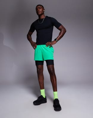 4505 Seamless Mesh Slim Fit Lightweight Base Layer T-shirt In Black